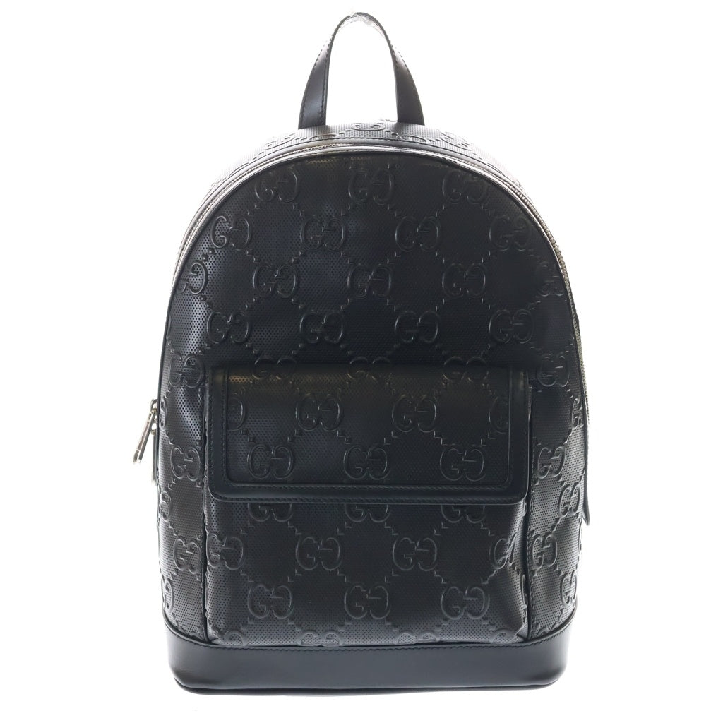 GUCCI(グッチ) GGエンボス バックパック リュックサック レザー