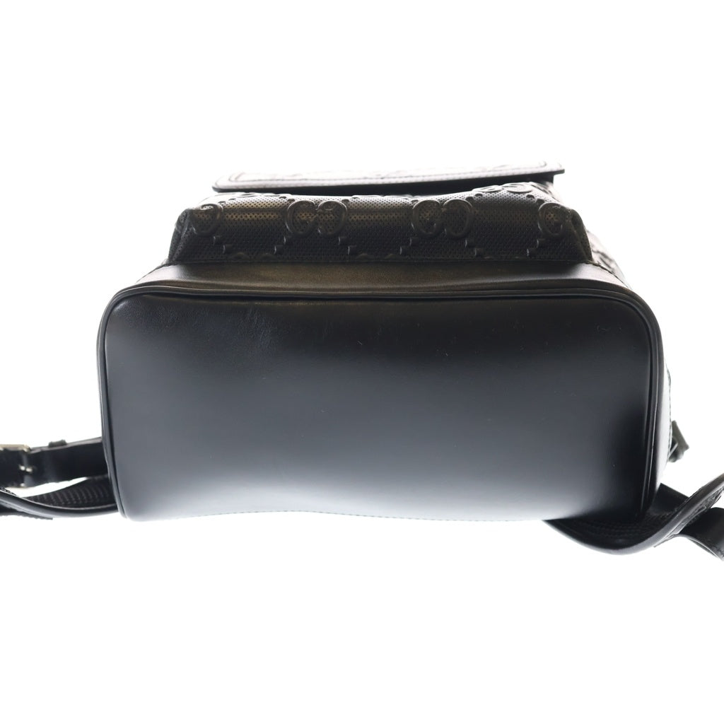 GUCCI(グッチ) GGエンボス バックパック リュックサック レザー ブラック 658579 レディース