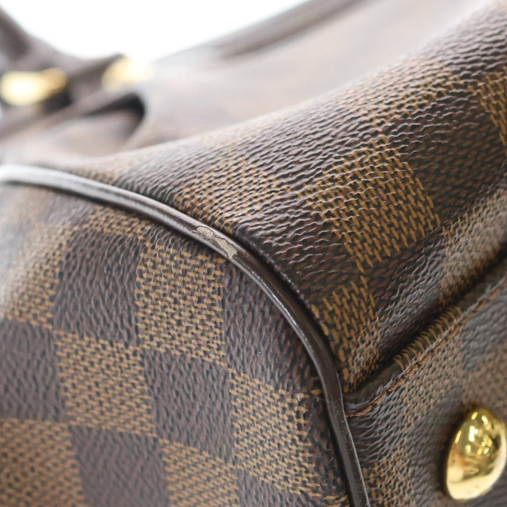 LOUIS VUITTON(ルイヴィトン) トレヴィPM ダミエ 2WAYハンドバッグ ショルダーバッグ ブラウン レザー×PVC N5199 ゴールド金具 レディース