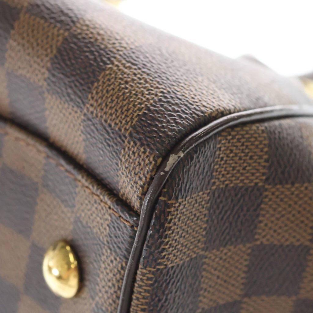 LOUIS VUITTON(ルイヴィトン) トレヴィPM ダミエ 2WAYハンドバッグ ショルダーバッグ ブラウン レザー×PVC N5199 ゴールド金具 レディース