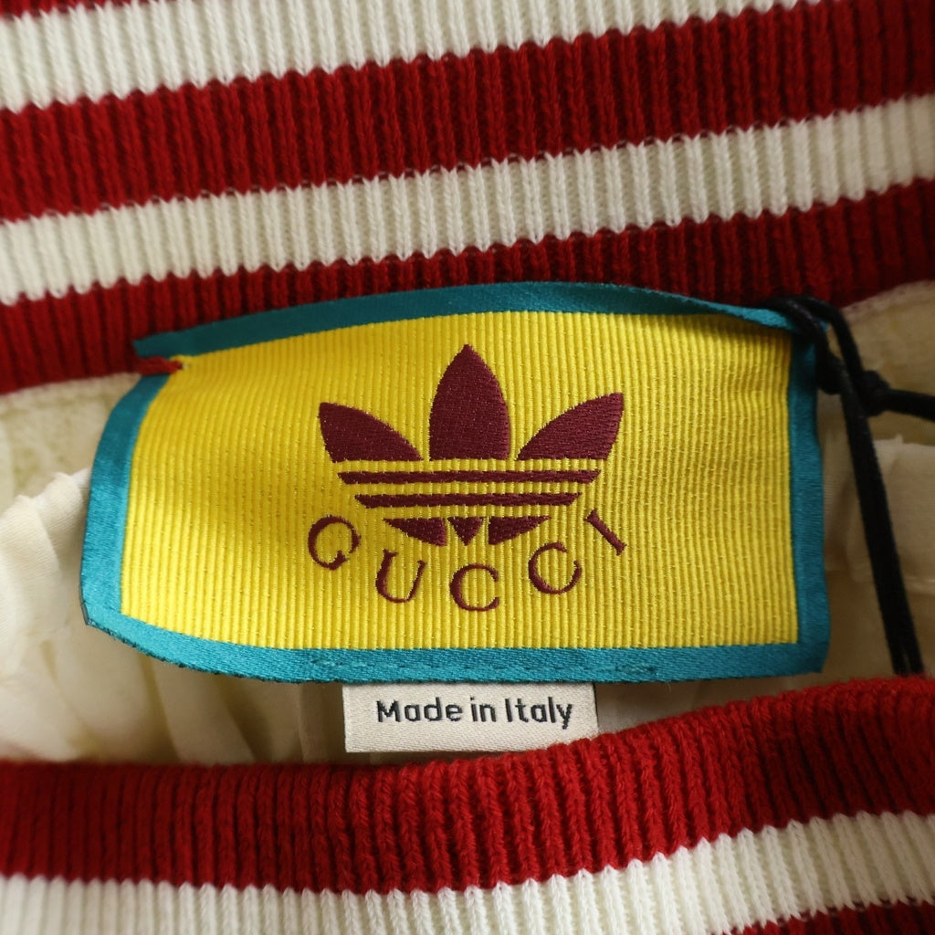 GUCCI(グッチ) ×アディダス スリーライン プリーツスカート アイボリー #XS 702874 レディース