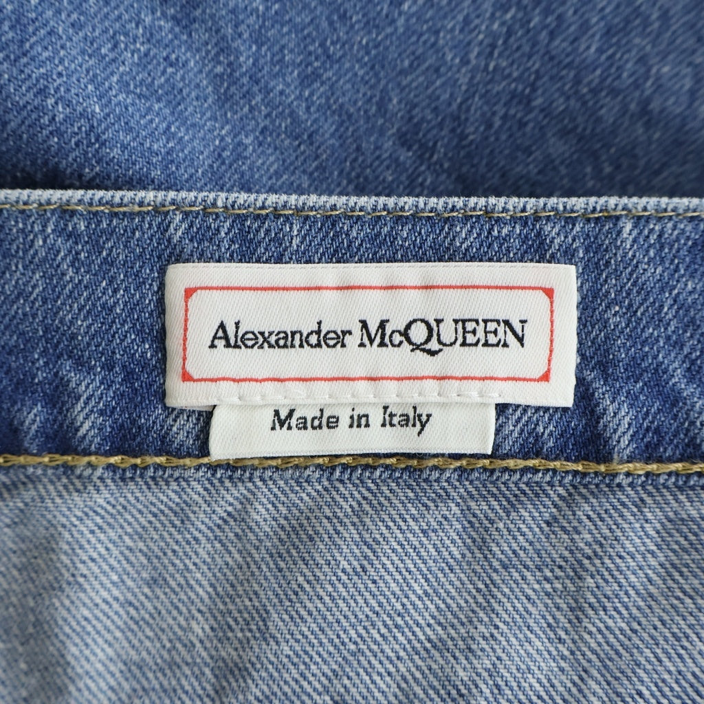 Alexander McQueen(アレキサンダーマックイーン) ストレートデニムパンツ インディゴブルー #50 754545
