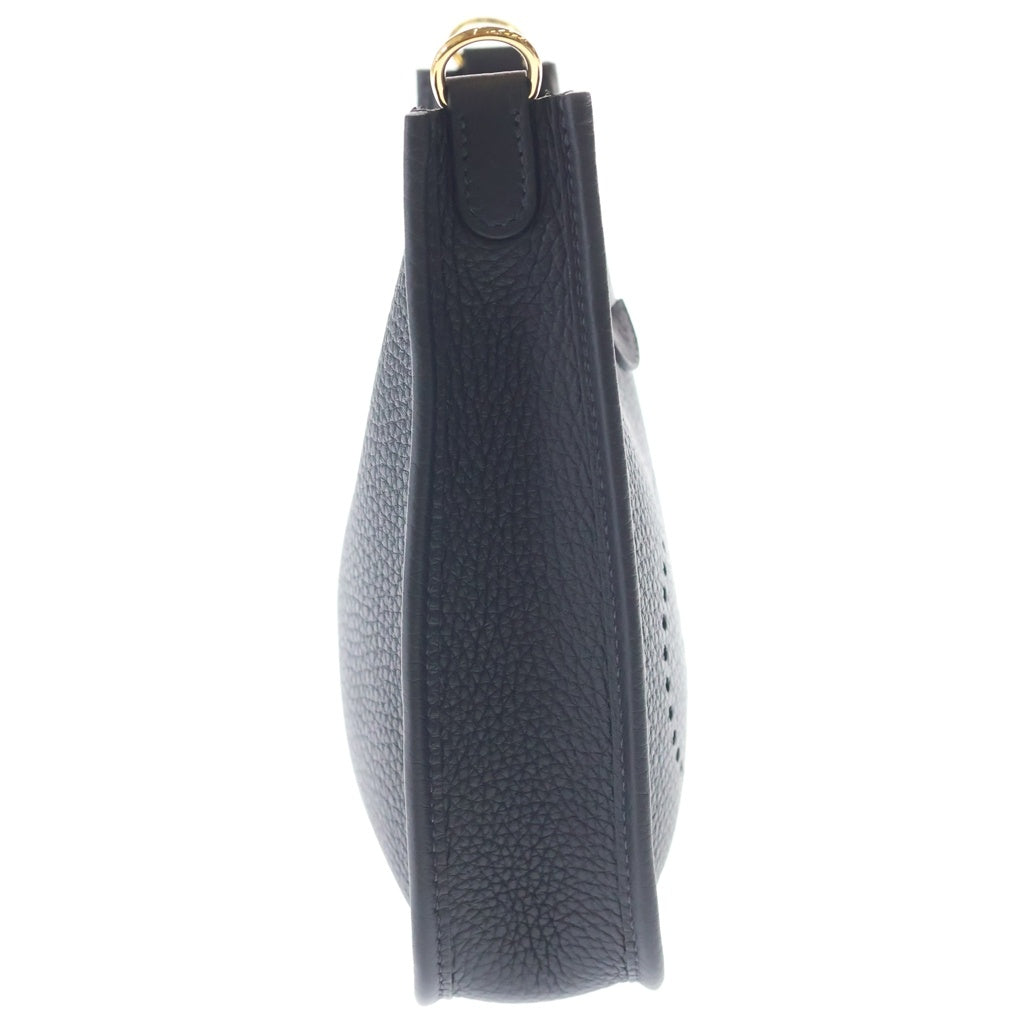 HERMES(エルメス) エブリン TPM キャバン トゴ レザー ショルダーバッグ ゴールド金具 ダークネイビー K刻印 レディース