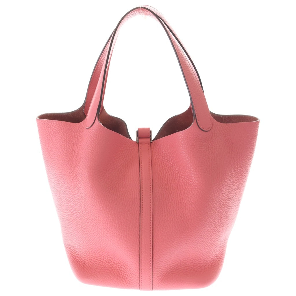 HERMES(エルメス) ピコタンロックMM ローズアザレ トリヨンクレマンス レザー ハンドバッグ シルバー金具 ピンク Y刻印 レディース