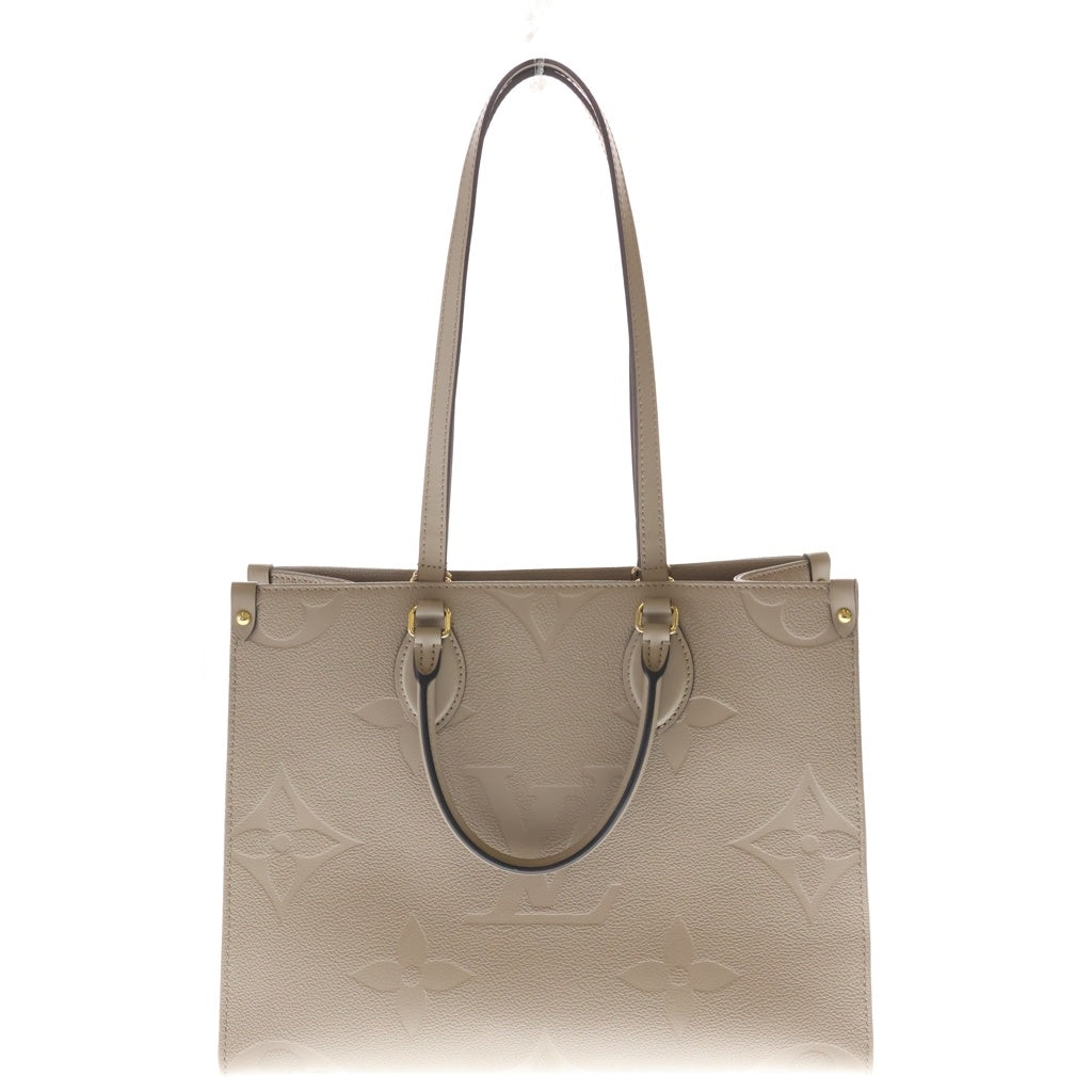 LOUIS VUITTON(ルイヴィトン) モノグラム アンプラント オンザゴーMM レザー 2WAY ハンドバッグ トートバッグ ショルダーバッグ ICタイプ トゥルトレール ベージュ系 M45607 レディース
