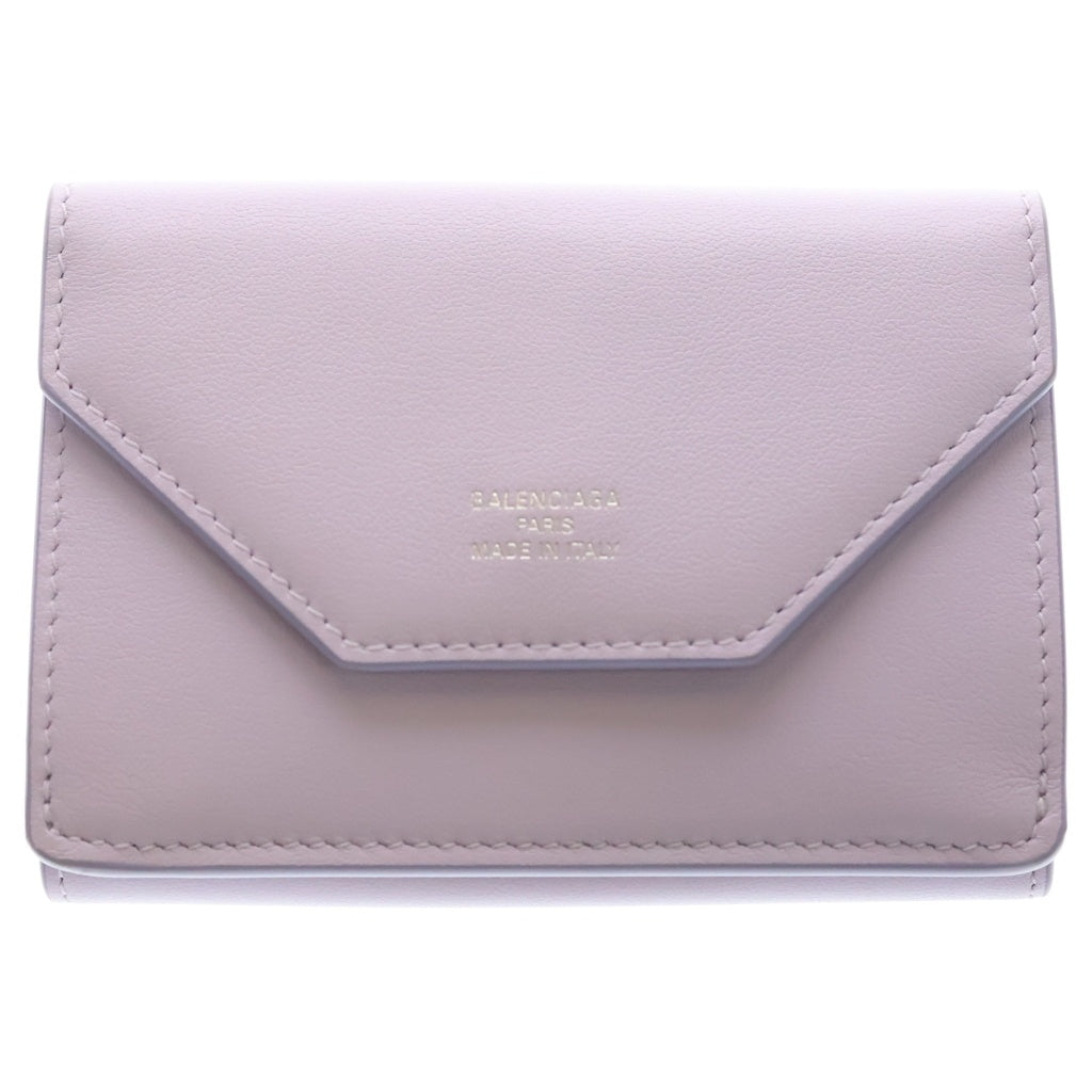 BALENCIAGA(バレンシアガ) エンベロープ レザー コンパクトウォレット 日本限定 三つ折り財布 パープル 736730 レディース