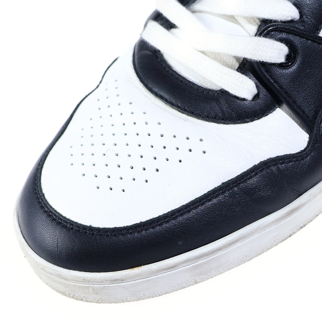 CELINE(セリーヌ) TRAINER LOW LACE UP SNEAKER ロゴプリント レザー ローカットスニーカー ホワイト RM 0213