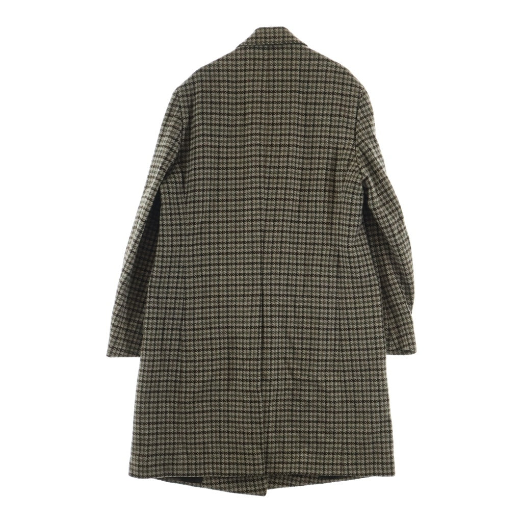 LARDINI(ラルディーニ) ダブルブレステッドチェックウールコート ベージュ #50 JA23218Q