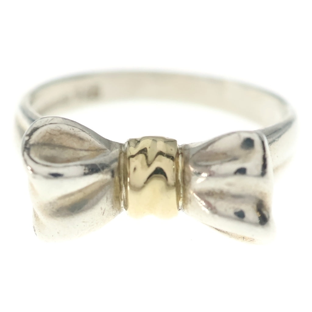 TIFFANY & Co.(ティファニー) リボン リング シルバー×ゴールド SV925 #12 レディース