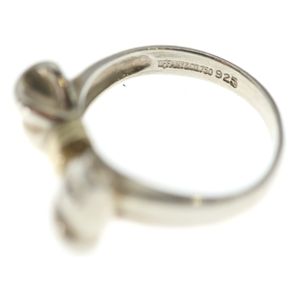 TIFFANY & Co.(ティファニー) リボン リング シルバー×ゴールド SV925 #12 レディース