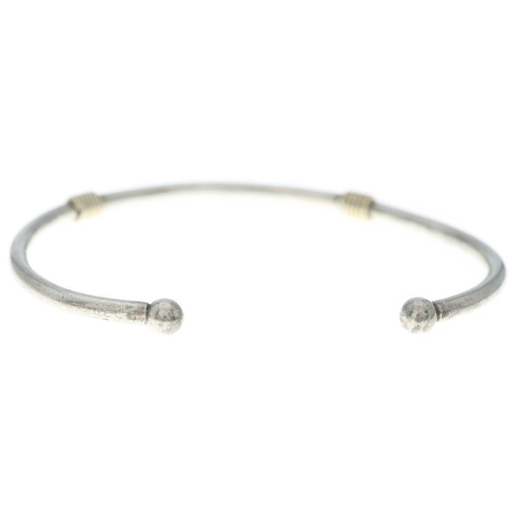 TIFFANY & Co.(ティファニー) バンドウィズ バングル ブレスレット Ag925/K18YG シルバー/イエローゴールド