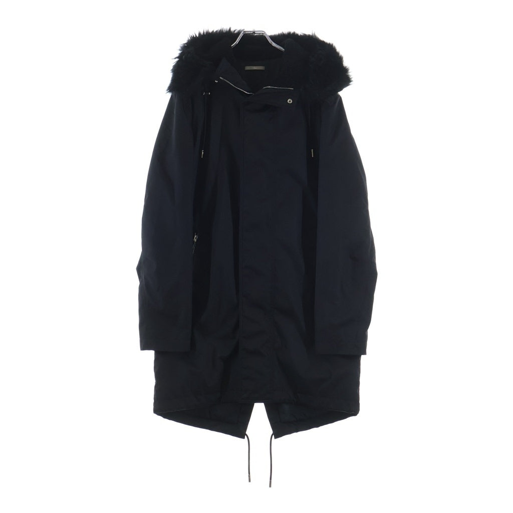 Dior HOMME(ディオールオム) モッズコート ブラック ナイロン×キュプラ #46 833C328V3962