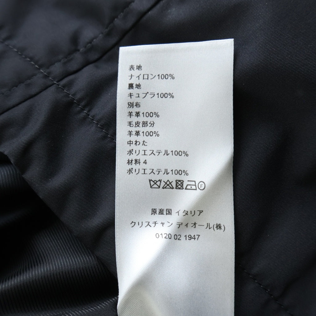 Dior HOMME(ディオールオム) モッズコート ブラック ナイロン×キュプラ #46 833C328V3962