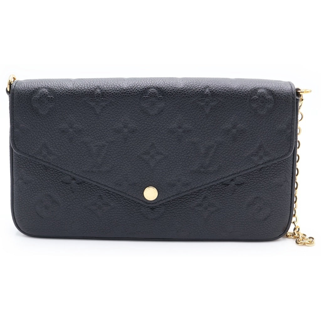 LOUIS VUITTON(ルイヴィトン) モノグラム・アンプラント ポシェットフェリシー チェーンウォレット ショルダーバッグ ノワール ブラック M82477 RFID レディース