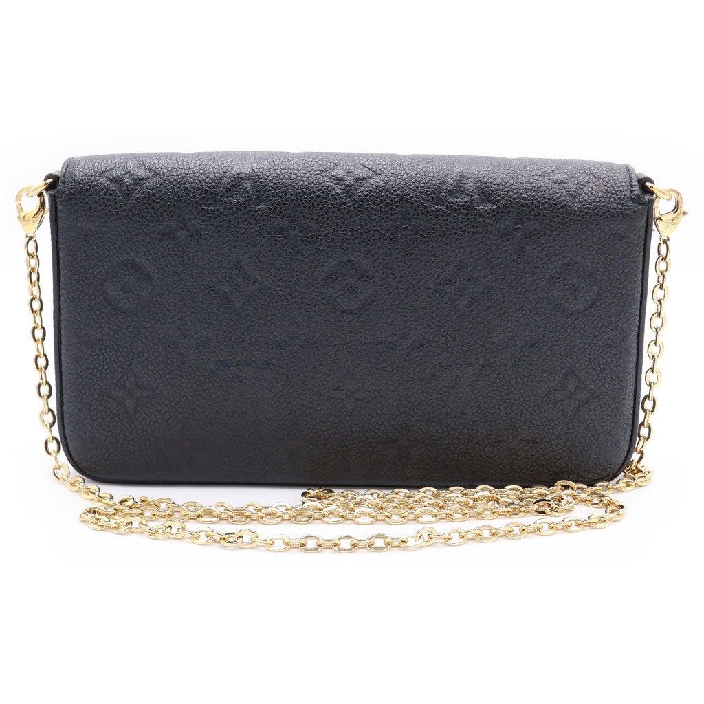 LOUIS VUITTON(ルイヴィトン) モノグラム・アンプラント ポシェットフェリシー チェーンウォレット ショルダーバッグ ノワール ブラック M82477 RFID レディース