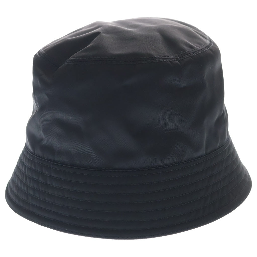 PRADA(プラダ) ロゴ Re-Nylon ナイロン バケットハット バケハ #L ブラック 2HC137 レディース
