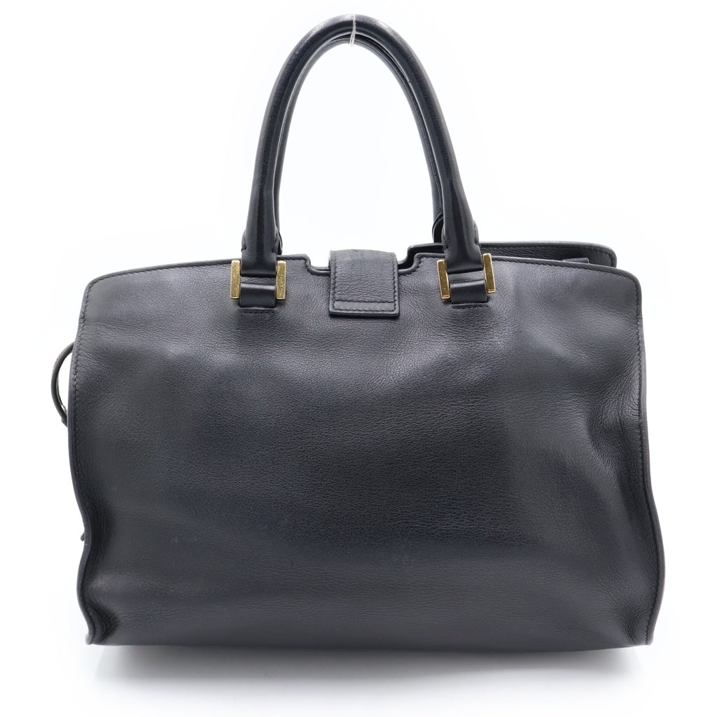 SAINT LAURENT PARIS(サンローランパリ) スモールカバス ハンドバッグ ブラック レザー 424869 ゴールド金具 レディース