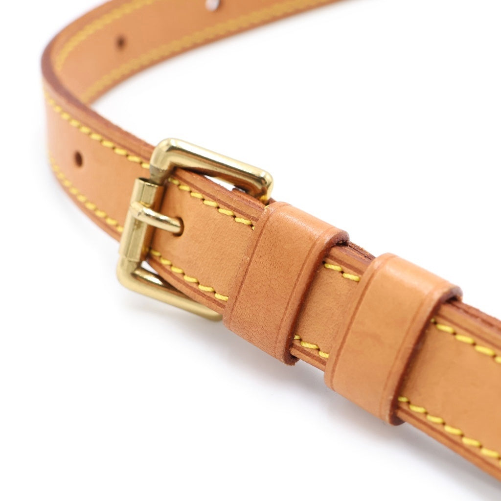 LOUIS VUITTON(ルイヴィトン) モノグラム ミュゼットタンゴ ショルダーバッグ ブラウン レザー×PVC M51257 ゴールド金具 レディース