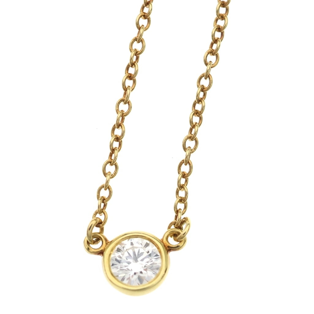 TIFFANY & Co.(ティファニー) バイザヤード 1Pダイヤ ネックレス ペンダント チェーン ゴールド Au750YG レディース