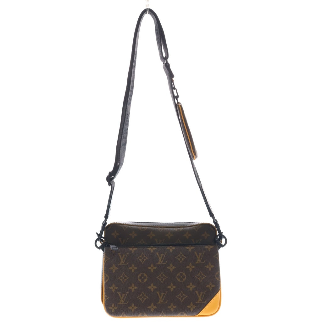 LOUIS VUITTON(ルイヴィトン) モノグラム マカサー トリオメッセンジャー PVC レザー ショルダーバッグ ICタイプ ブラウン M46694 レディース