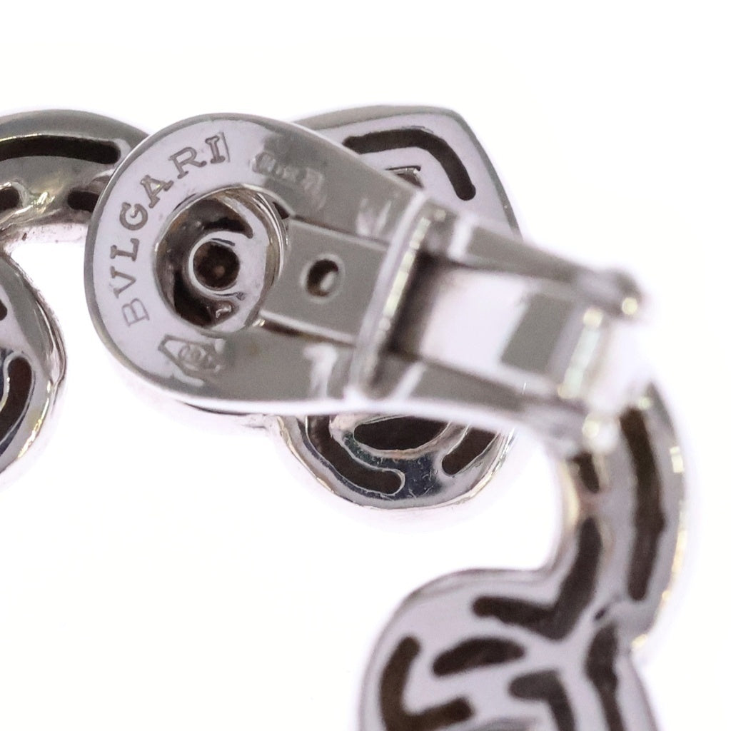 BVLGARI(ブルガリ) ドッピオ クオーレ パヴェダイヤ イヤリング 750WG ホワイトゴールド レディース