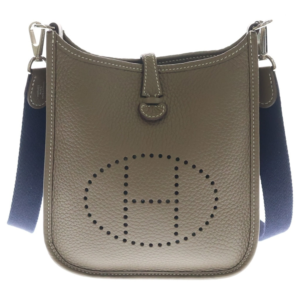HERMES(エルメス) エヴリンTPM ショルダーバッグ ミニバッグ グレージュ エトゥープ トリヨン シルバー金具 レディース