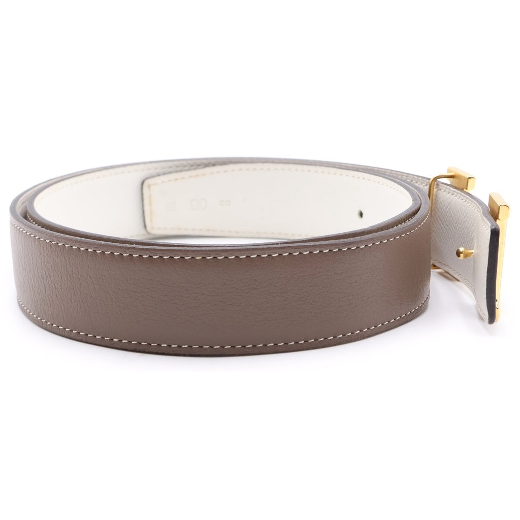 HERMES(エルメス) コンスタンス Hストリエ ベルト エトゥープ GD金具 レディース