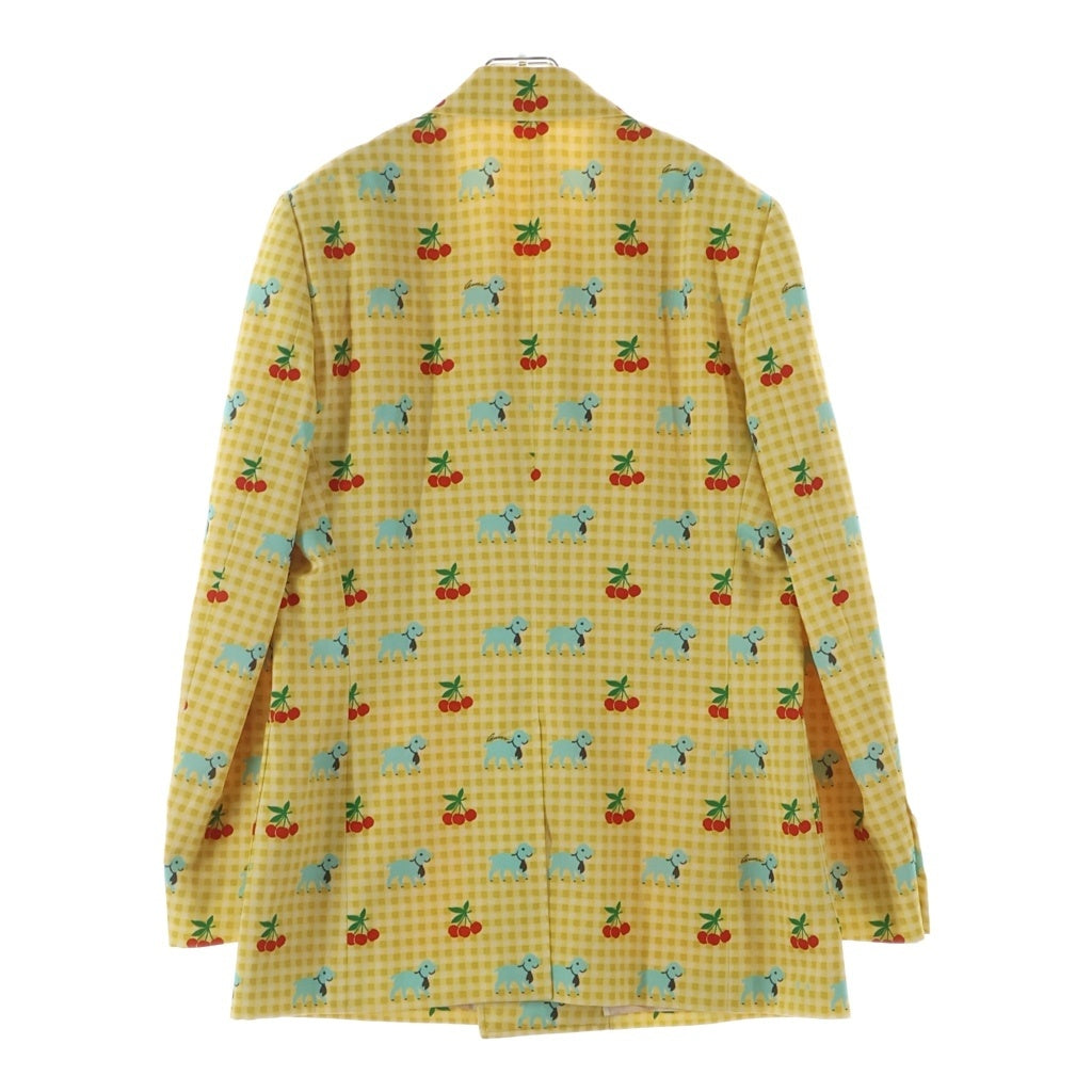 GUCCI(グッチ) ■HA HA HA gingham jacket ダブルテーラードジャケット