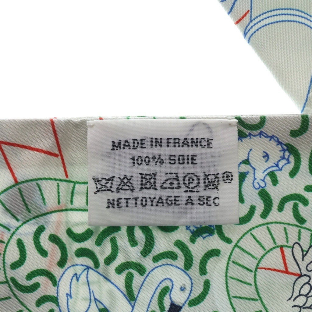 HERMES(エルメス) ツイリー スプラッシュパーク シルクスカーフ グレー レディース