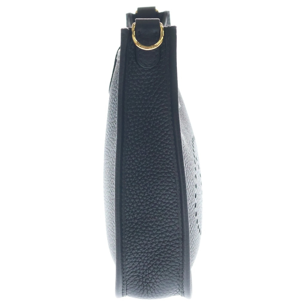 HERMES(エルメス) エブリンTPM ノワール トリヨンクレマンス レザー ショルダーバッグ ゴールド金具 ブラック G刻印 レディース