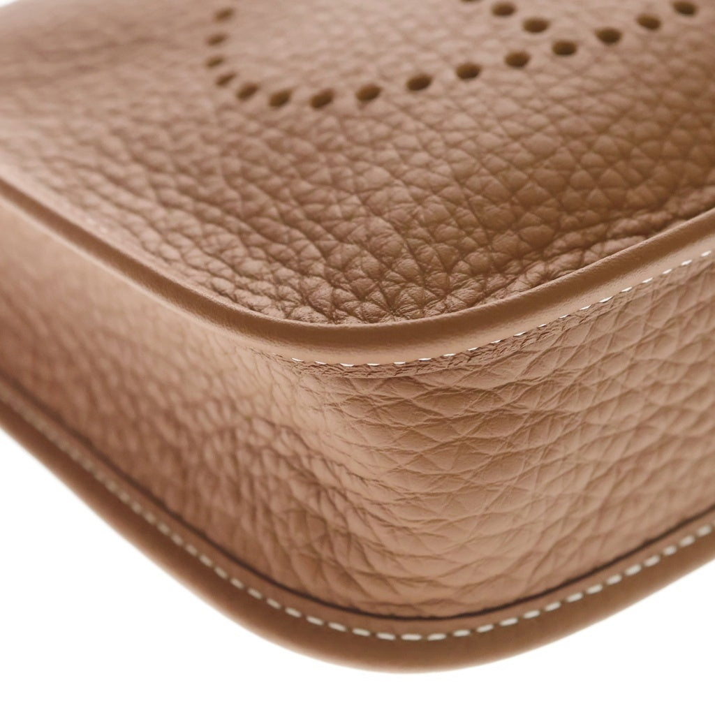 HERMES(エルメス) エブリンTPM ゴールド トリヨンクレマンス レザー ショルダーバッグ シルバー金具 ブラウン K刻印 レディース