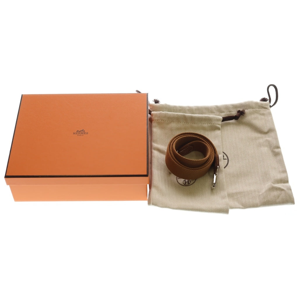 HERMES(エルメス) エブリンTPM ゴールド トリヨンクレマンス レザー ショルダーバッグ シルバー金具 ブラウン K刻印 レディース