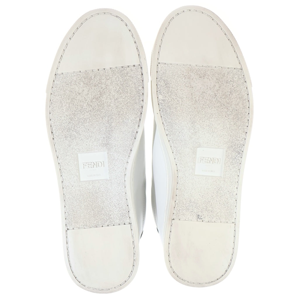 FENDI(フェンディ) ローカットレザースニーカー ホワイト #39 8E6592 レディース