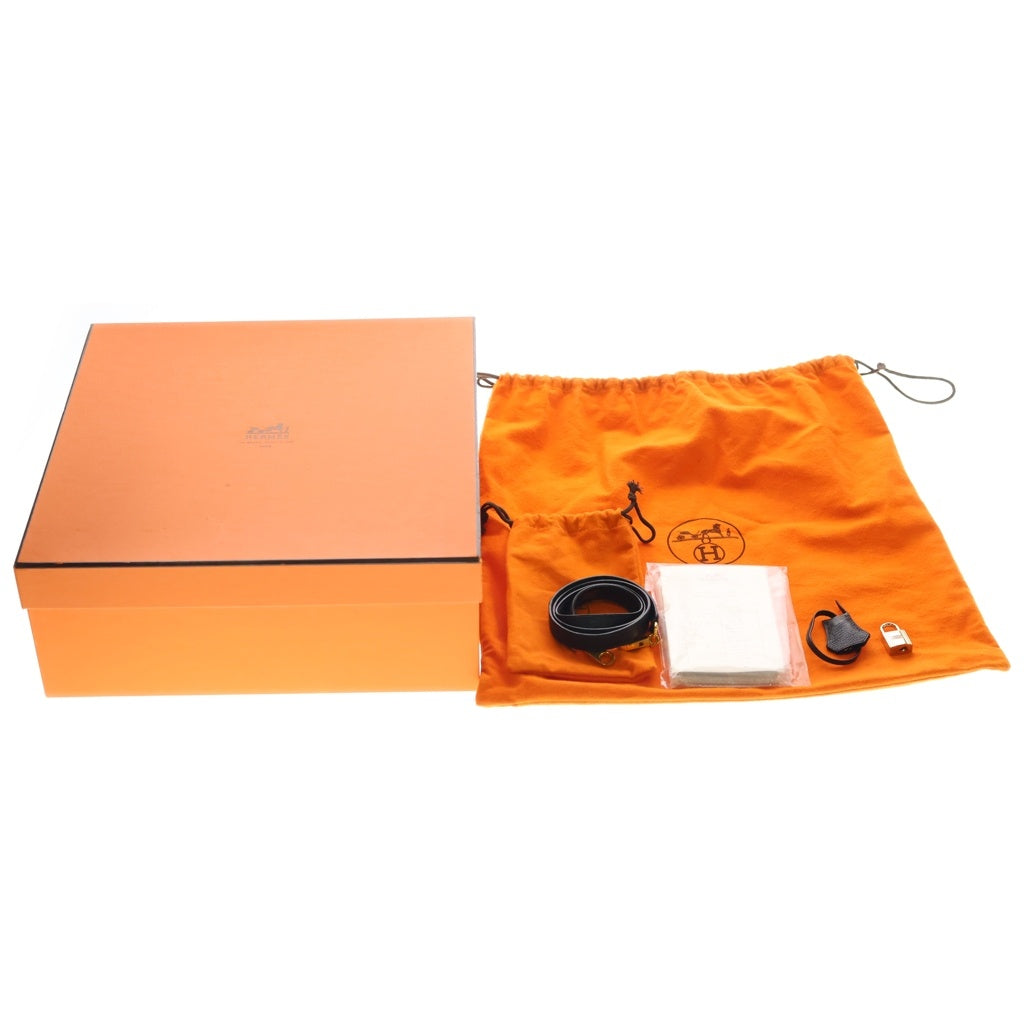 HERMES(エルメス) ケリー28 トートバック シェーブルコロマンデル ゴールド金具 □H刻印 ブラック レディース