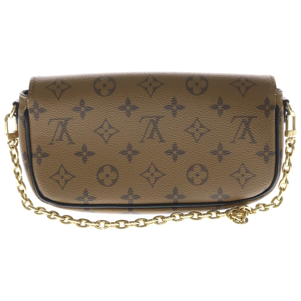 LOUIS VUITTON(ルイヴィトン) モノグラム リバース ウォレット オン チェーン アイビー PVC レザー 2WAY チェーン ショルダーバッグ ゴールド金具 ブラウン M26587 レディース