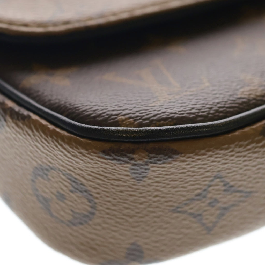LOUIS VUITTON(ルイヴィトン) モノグラム リバース ウォレット オン チェーン アイビー PVC レザー 2WAY チェーン ショルダーバッグ ゴールド金具 ブラウン M26587 レディース