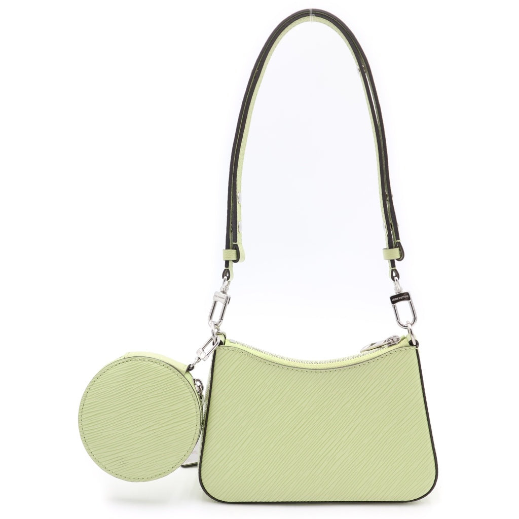 LOUIS VUITTON(ルイヴィトン) エピ マレリーニ レザー 2WAY ショルダーバッグ シルバー金具 ライトグリーン M22651 レディース