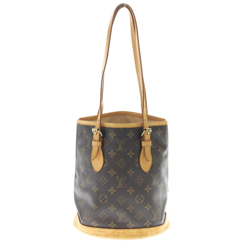 LOUIS VUITTON(ルイヴィトン) モノグラム バケットPM PVC レザー ショルダーバッグ ブラウン M42238 レディース