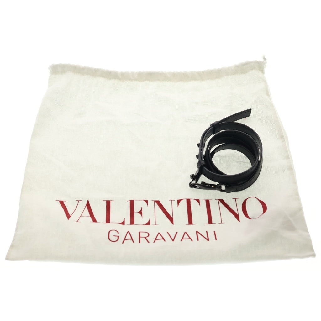 VALENTINO(ヴァレンティノ) VLTN ロックスタッズ レザー 2WAY ハンド ショルダーバッグ ブラック レディース