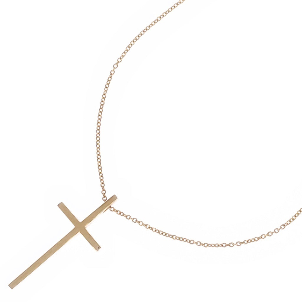 TIFFANY & Co.(ティファニー) クロス 十字 Au750 K18YG ネックレス イエローゴールド レディース