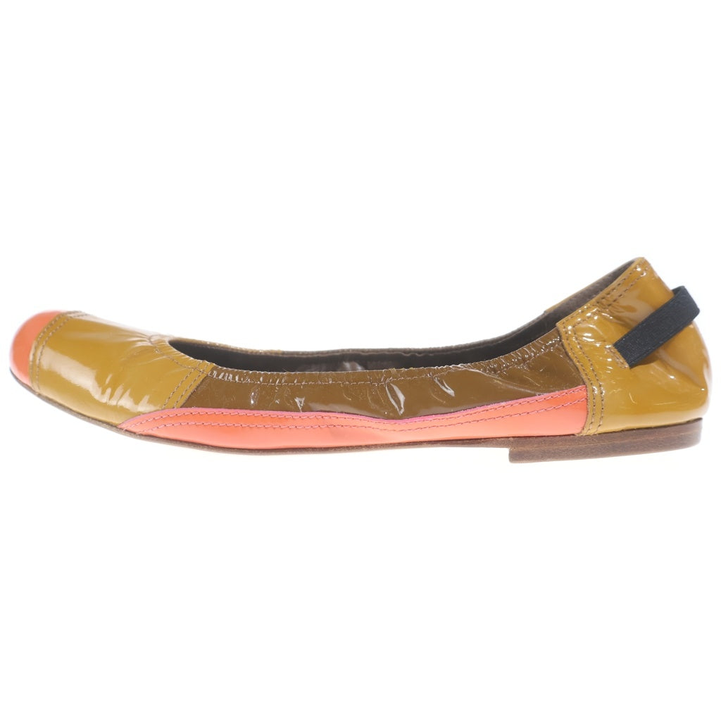 MARNI(マルニ) バレエシューズ パテントレザー ブラウン #37 レディース