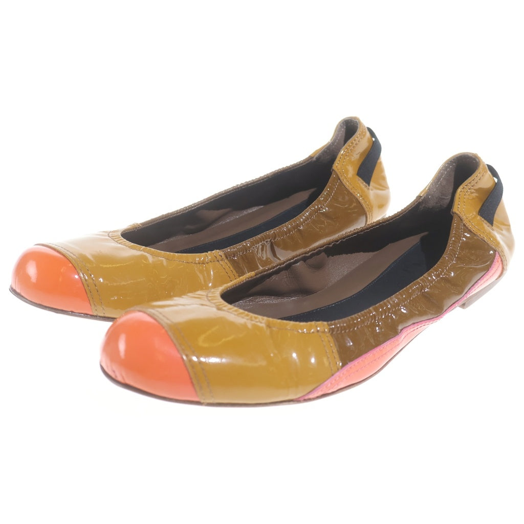 MARNI(マルニ) バレエシューズ パテントレザー ブラウン #37 レディース