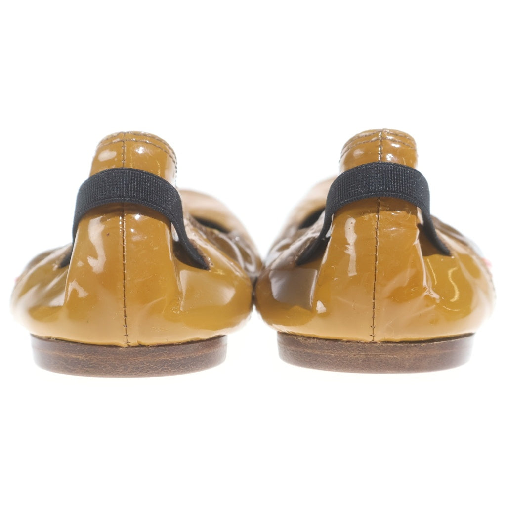 MARNI(マルニ) バレエシューズ パテントレザー ブラウン #37 レディース