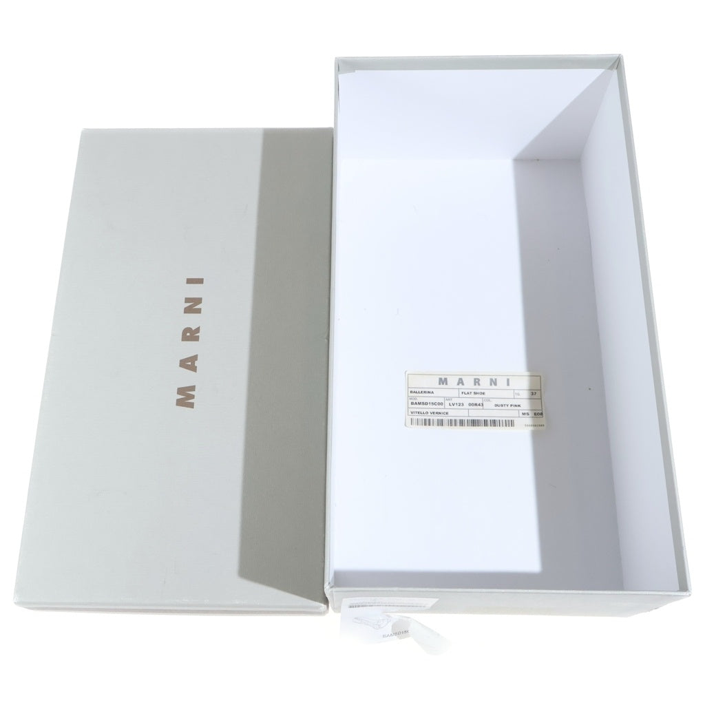 MARNI(マルニ) バレエシューズ パテントレザー ブラウン #37 レディース