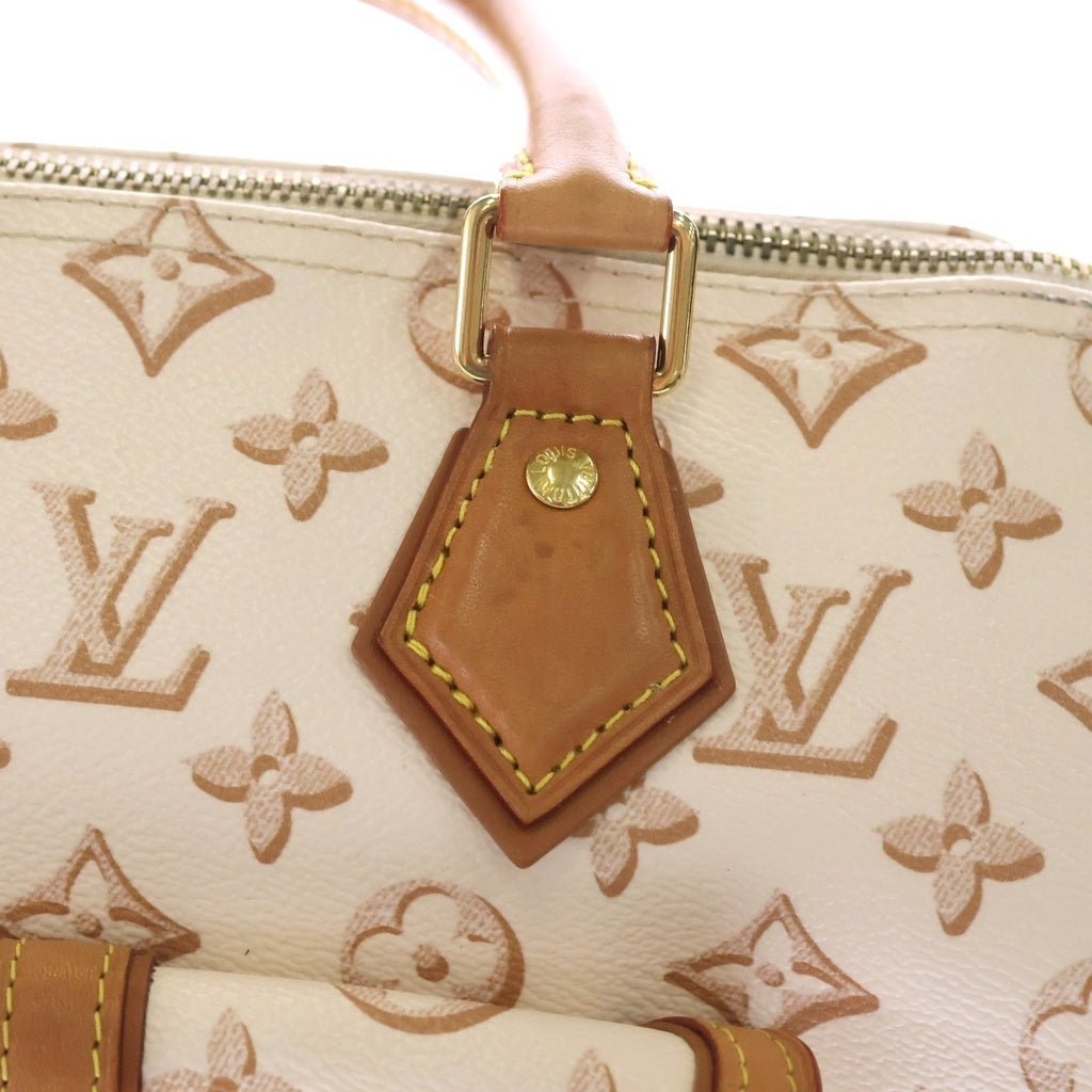 LOUIS VUITTON(ルイヴィトン) モノグラム スピーディバンドリエール25 フォールフォーユー ハンド ショルダーバッグ PVC レザー ホワイト/ブラウン M20919 RFID レディース