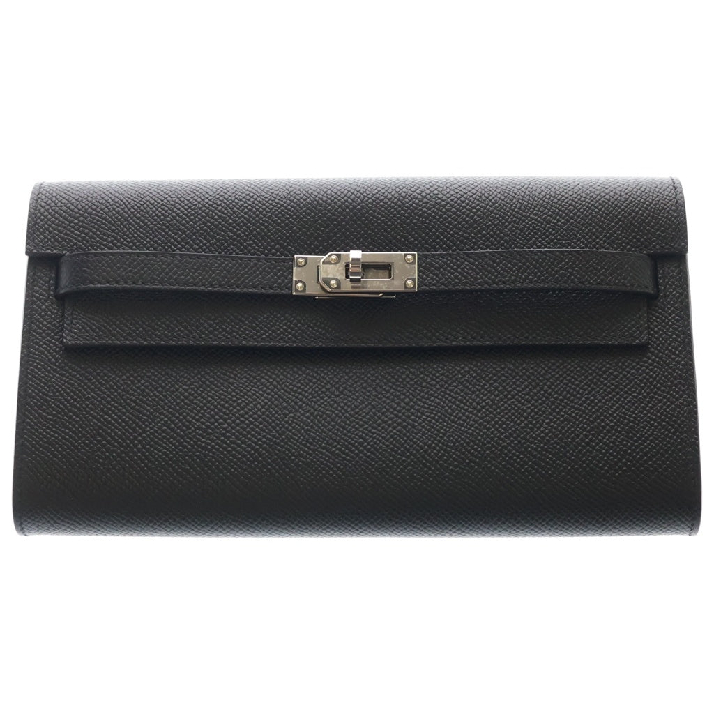 HERMES(エルメス) ケリートゥーゴー エプソン シルバー金具 ショルダーバッグ W刻印 ノワール レディース