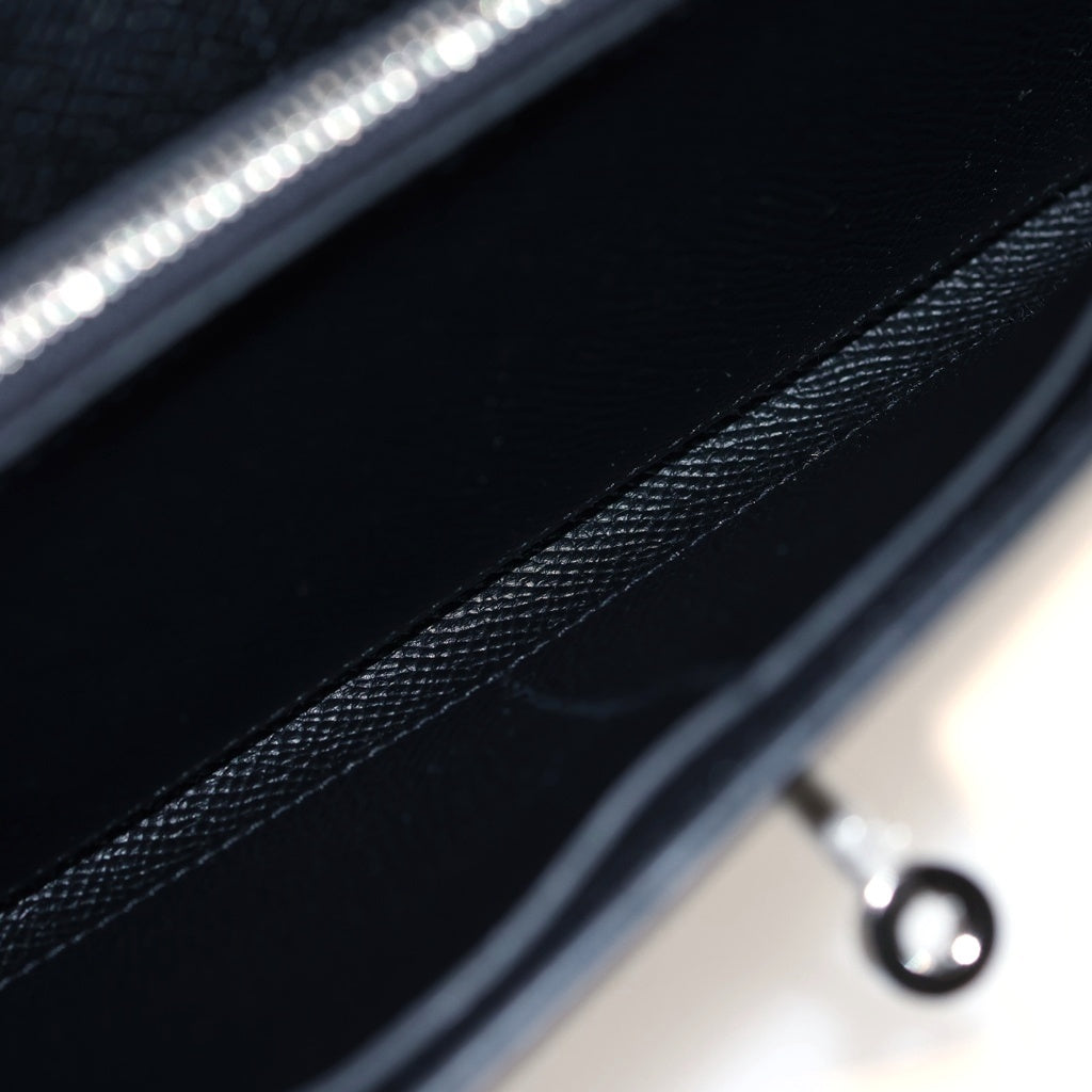 HERMES(エルメス) ケリートゥーゴー エプソン シルバー金具 ショルダーバッグ W刻印 ノワール レディース