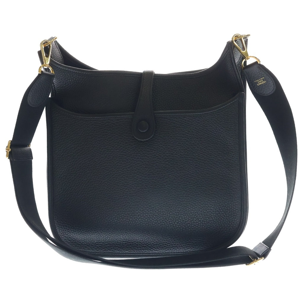 HERMES(エルメス) エブリンPM トリヨンクレマンス ゴールド金具 ショルダーバッグ U刻印 ノワール ブラック レディース