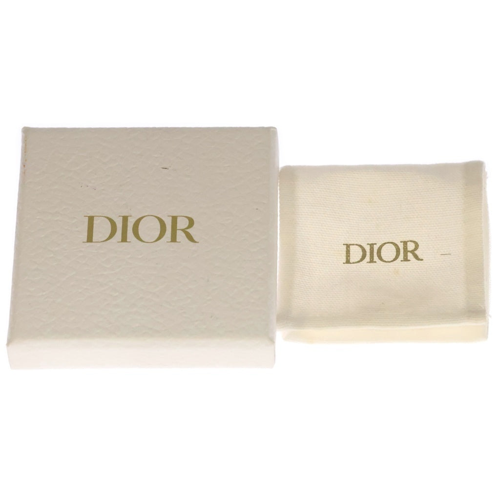 Christian Dior(クリスチャンディオール) CDロゴ フェイクパールピアス ホワイト×ゴールド レディース