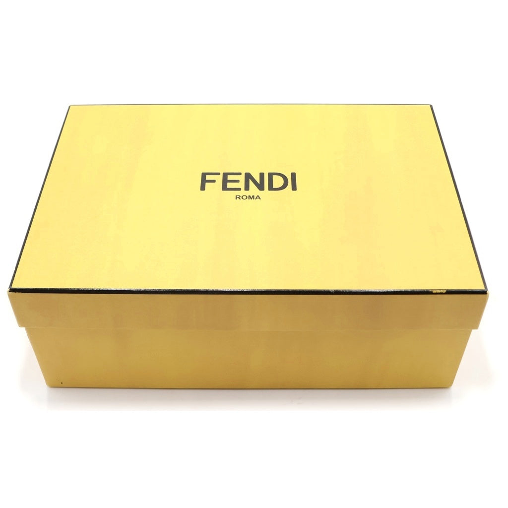 FENDI(フェンディ) ブロックヒールパンプス シューズ バイカラー レザー オリーブ/バーガンディー レディース
